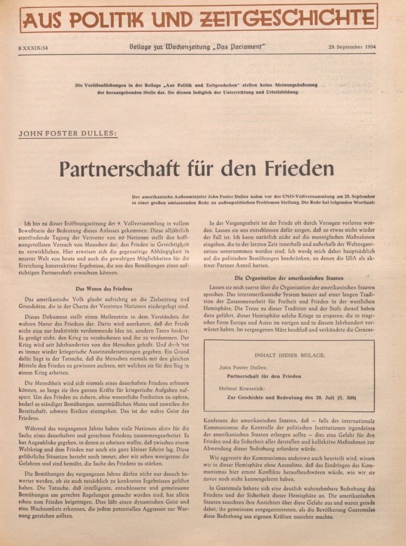 APuZ 39/1954 | Suchen Sie Im APuZ Archiv | Bpb.de