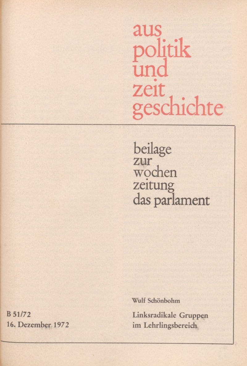 APuZ 51/1972 | Suchen Sie Im APuZ Archiv | Bpb.de