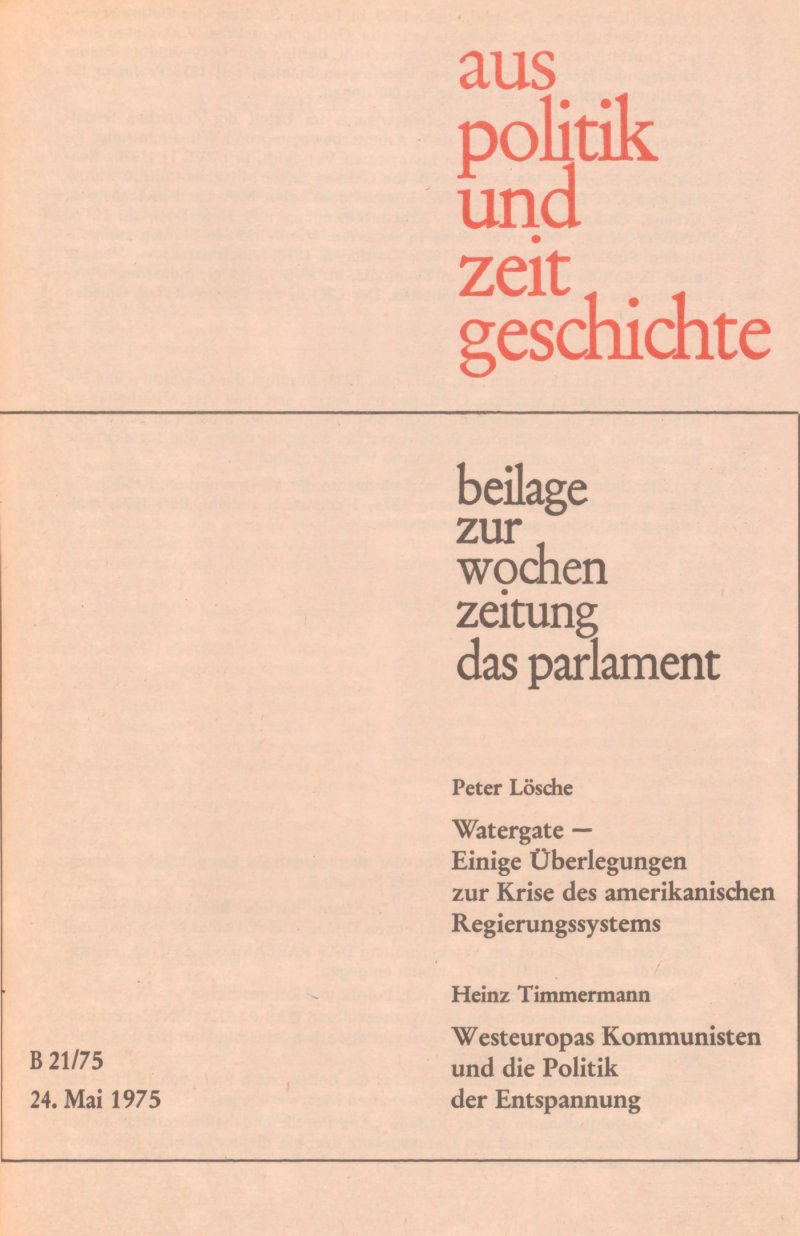 APuZ 21/1975 | Suchen Sie Im APuZ Archiv | Bpb.de