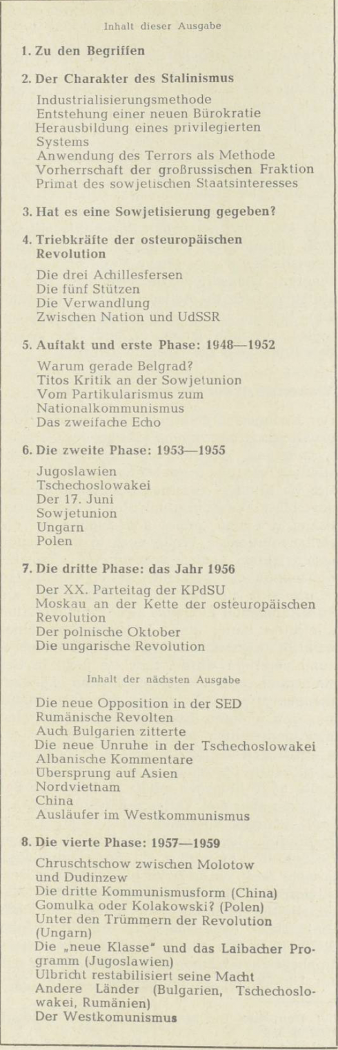 Revolution und Gegenrevolution in Osteuropa seit 1948, APuZ 46/1968