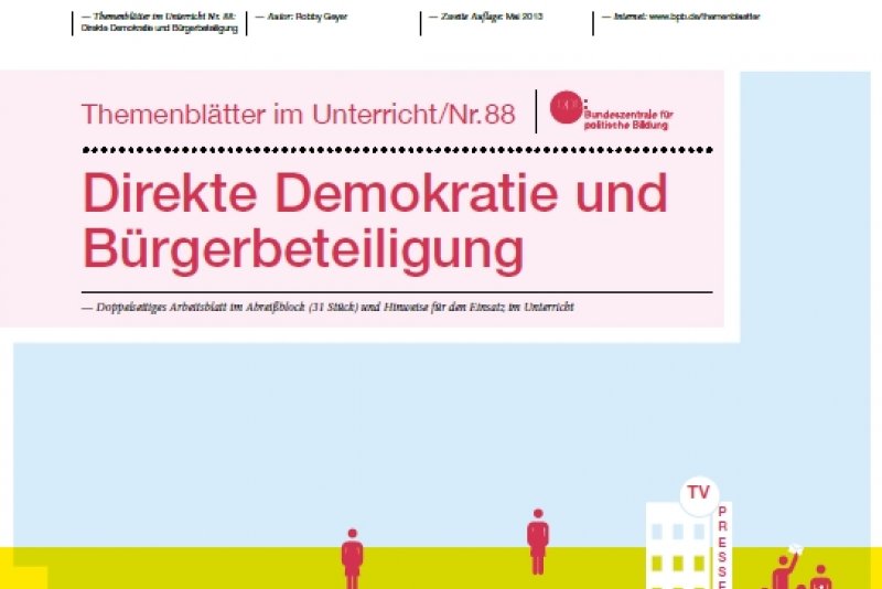 Im Praxistest: Direkte Demokratie Und Bürgerbeteiligung (Themenblätter ...