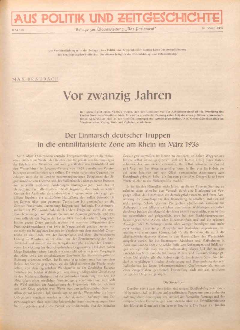 APuZ 11/1956 | Suchen Sie Im APuZ Archiv | Bpb.de