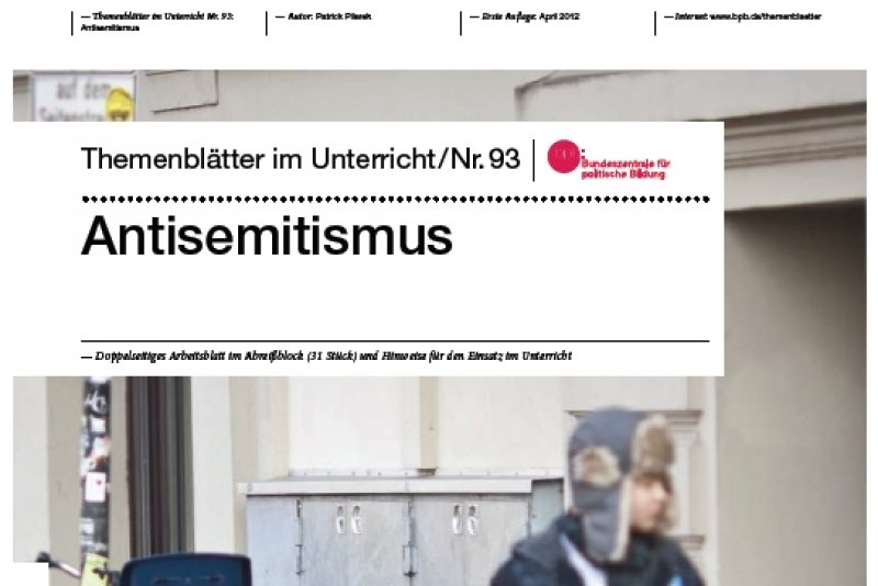 Im Praxistest: Themenblätter Im Unterricht "Antisemitismus" (Nr. 93 ...