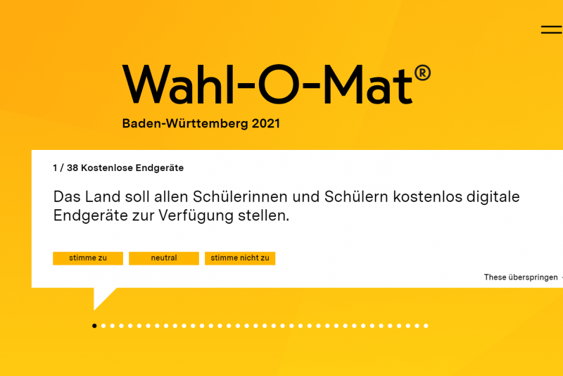 Wie Funktioniert Der Wahl-O-Mat? | Bpb.de